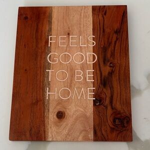 Hearth & Hand Warm Brown Wooden Wall Art